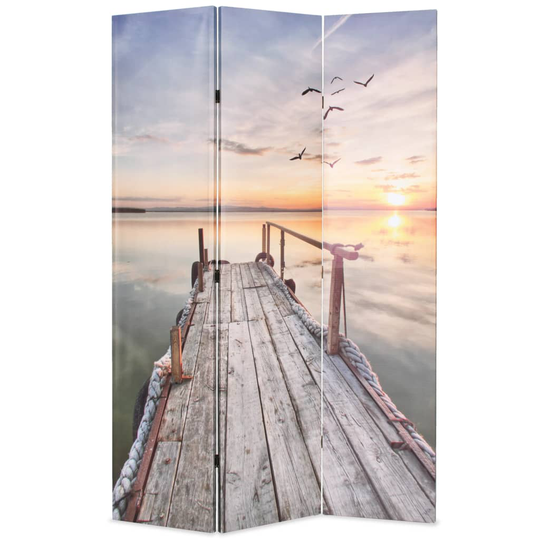 vidaXL Taitettava tilanjakaja 120x170 cm järvi