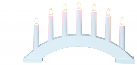 Bea candlestick 7L (valkoinen)