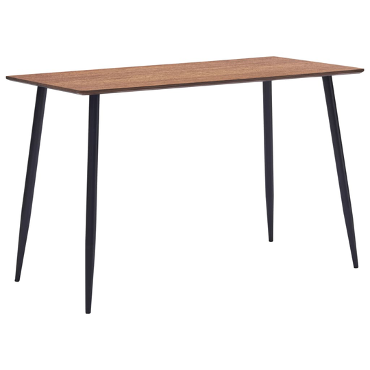 vidaXL Ruokapöytä ruskea 120x60x75 cm MDF