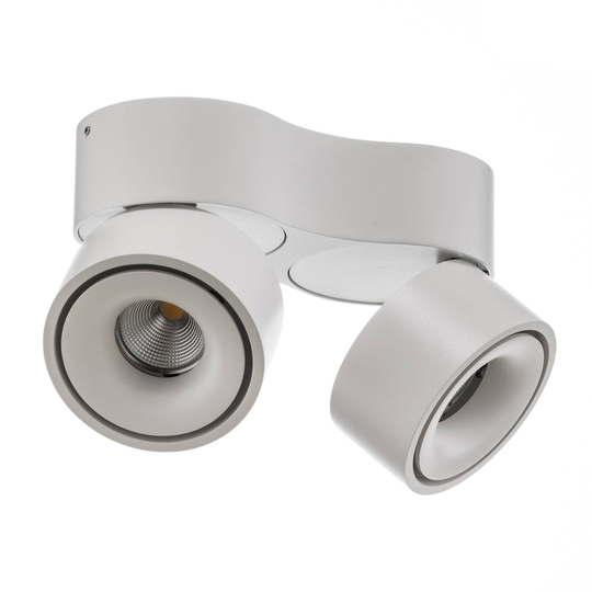 Egger Clippo Duo LED-kattospotti, valkoinen 3000 K