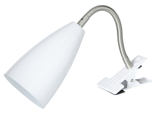 Clip clamp lamp (valkoinen)