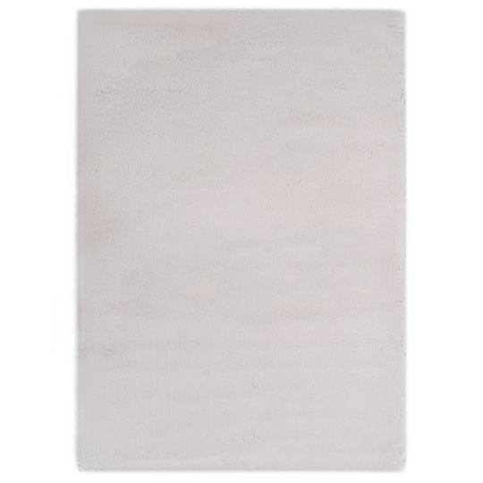 vidaXL Matto 140x200 cm jäniksen tekonahka harmaa