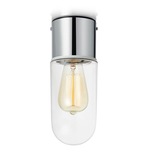 Zen clear glas ceiling lamp (Kromattu / kiillotettu)