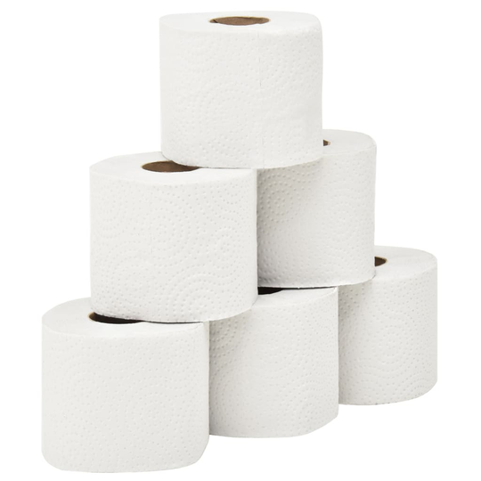 vidaXL 2-kerroksinen kohokuvioitu WC-paperi 128 rullaa 250 arkkia