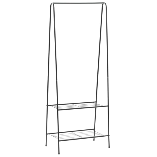 vidaXL Vaateteline 59x35x150 cm musta