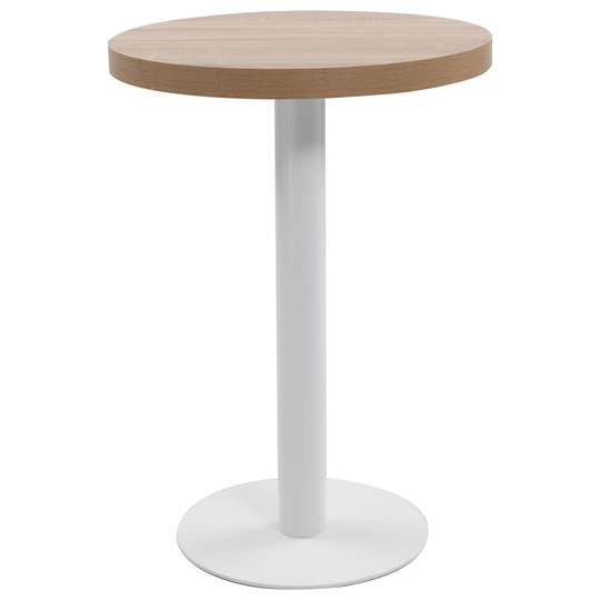 vidaXL Bistropöytä vaaleanruskea 60 cm MDF