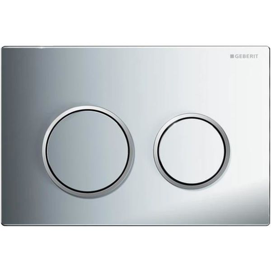 Geberit Omega 20 Huuhtelulevy kaksoishuuhtelu Mattakromi