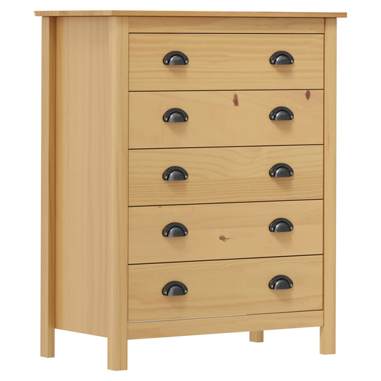 vidaXL Lipasto Hill Range 5 laatikkoa 79x40x96,5 cm täysi mänty