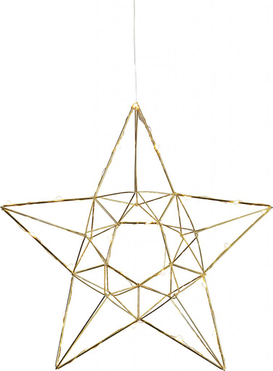 Edge metal star LED (Brass / Kulta)