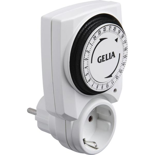 Gelia 06.0034021 Ajastinkytkin maadoitettu, 24 tuntia