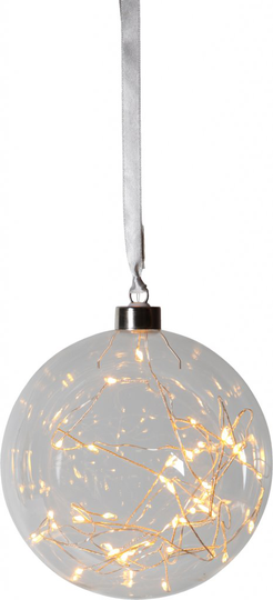 Glow glass 15cm LED (Kirkas / läpinäkyvä)