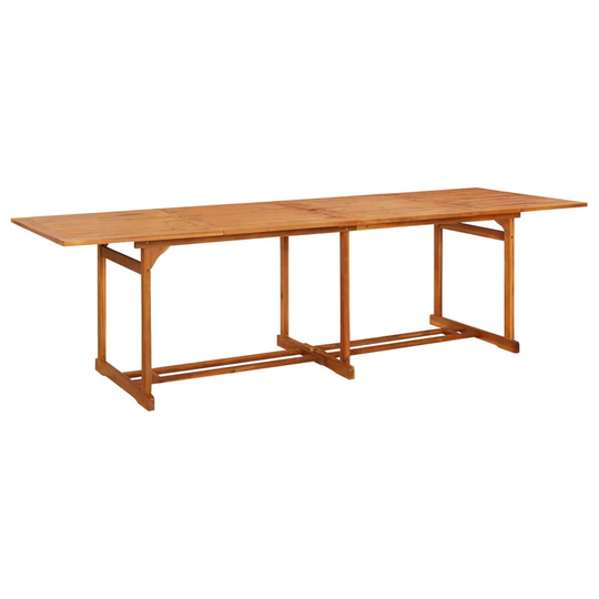 vidaXL Puutarharuokapöytä 280x90x75 cm täysi akaasiapuu