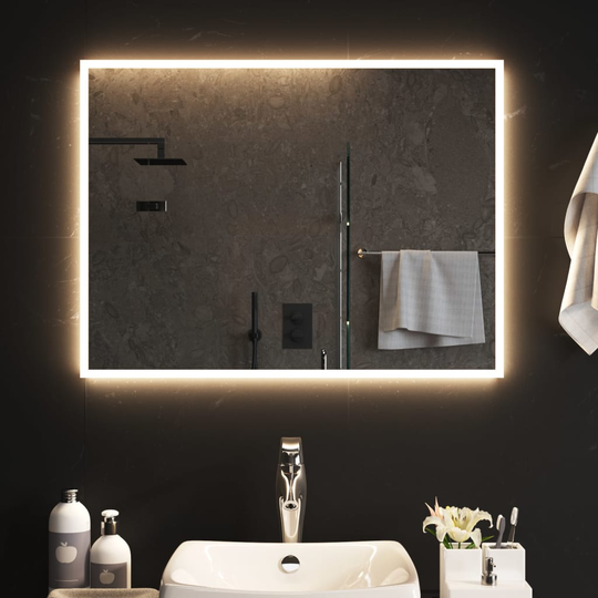 vidaXL LED-kylpyhuoneen peili 80x60 cm