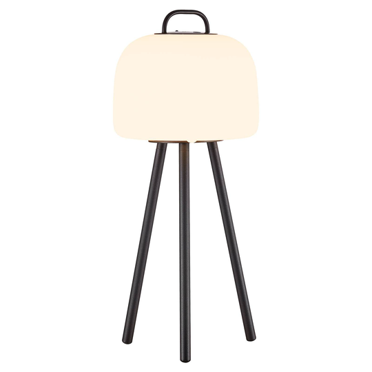 LED-pöytälamppu Kettle Tripod varjostin 22 cm