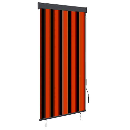 vidaXL Ulkorullaverho 100x250 cm oranssi ja ruskea