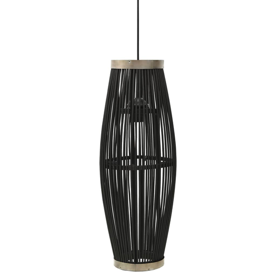 vidaXL Riippuvalaisin musta paju 40 W 27x68 cm ovaali E27