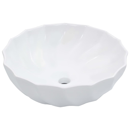 vidaXL Pesuallas 46x17 cm keraaminen valkoinen