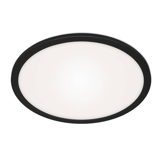 LED-paneeli Piatto CCT, kaukosäädin, pyöreä, musta