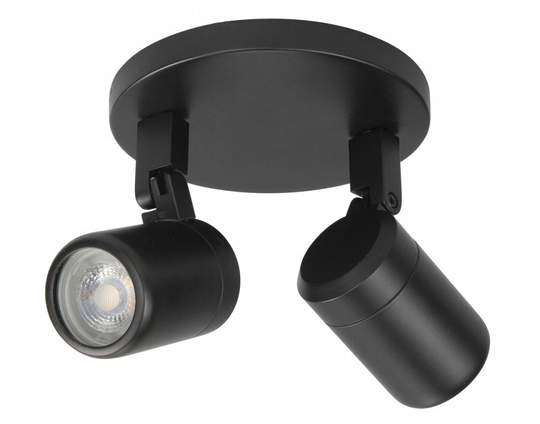 Fårö roof spotlight duo (musta)