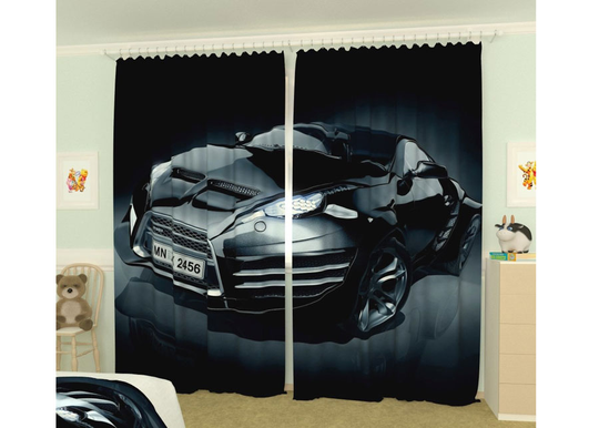 Kuvaverhot BLACK CAR 300x260 cm