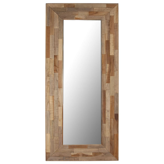 vidaXL Peili kierrätetty tiikki 50x110 cm