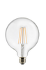 Lamppu E27 LED 3-portainen himmennettävä pallolamppu 125 mm, kirkas 0,4-7 W
