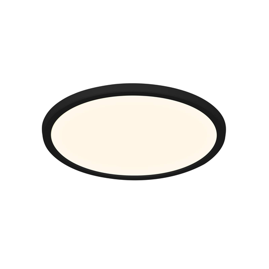 Oja Smart -LED-kattovalaisin, musta, Ø 29 cm