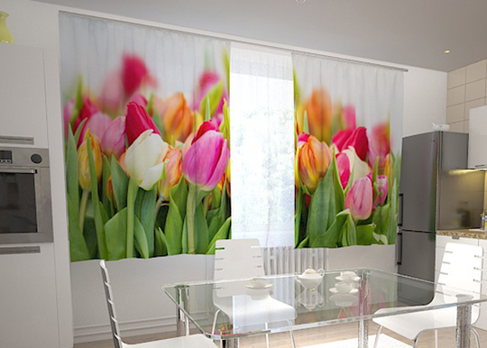 Pimennysverho TULIPS IN THE KITCHEN 200x120 cm