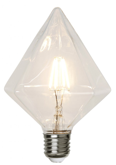 E27 diamant LED 3,2W dimbar (Läpinäkyvä)