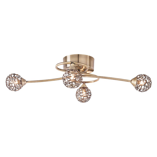 Prima ceiling light (antiikki messinki)