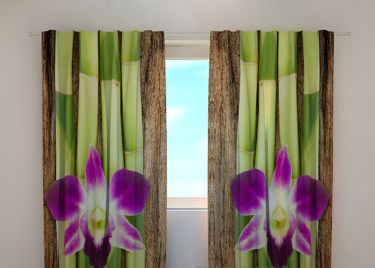 Läpinäkyvä verho FOUR SHOOTS OF BAMBOO 240x220 cm