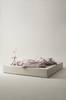 TRIBIO sängynrunko 180 cm Eliseouter: champagne color leather /inside: offwhite color velvet