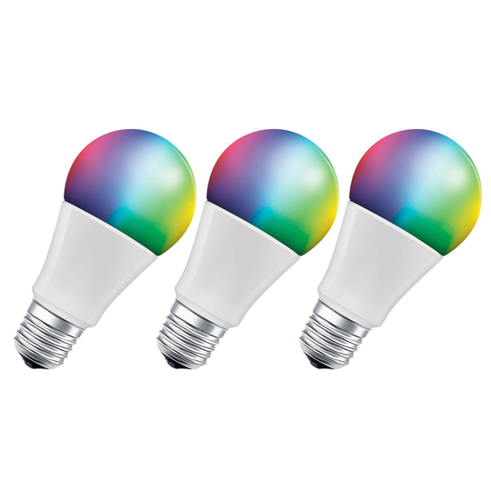 LEDVANCE SMART+ WiFi E27 9W Classic RGBW 3 kpl