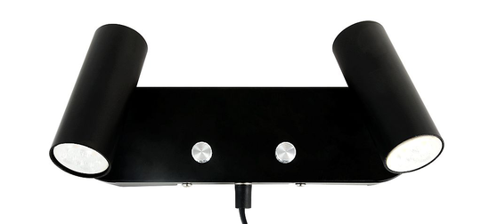 reading lamp dubbel LED (musta)