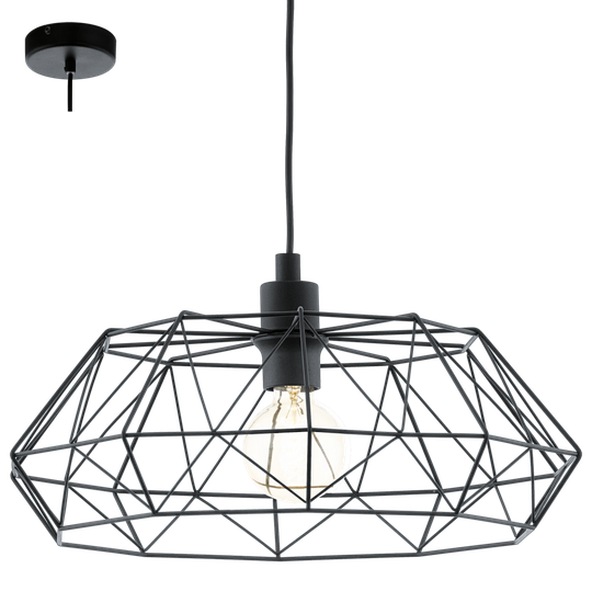 Carlton 2 ceiling lamp (musta)