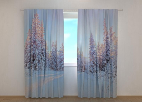 Puolipimentävä verho Winter Tale 240x220 cm