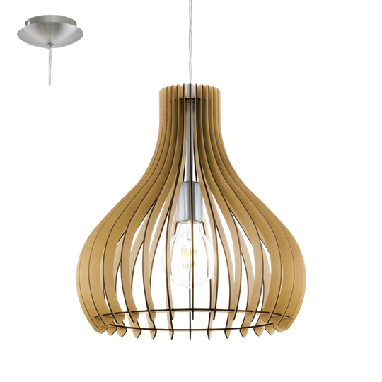 Tindori ceiling light 38cm (puu)