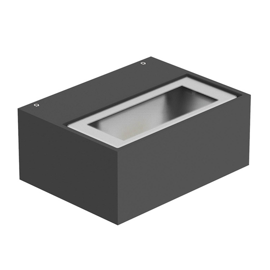 LED-ulkoseinälamppu Orion H M up, antrasiitti 840