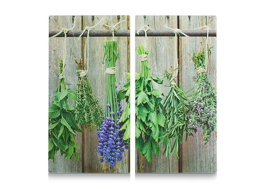 Räiskesuoja/liesisuoja Herbs 52x30 cm 2 kpl