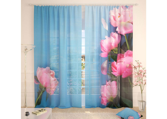 Tylliverho Fresh Pink Pions 400x260 cm