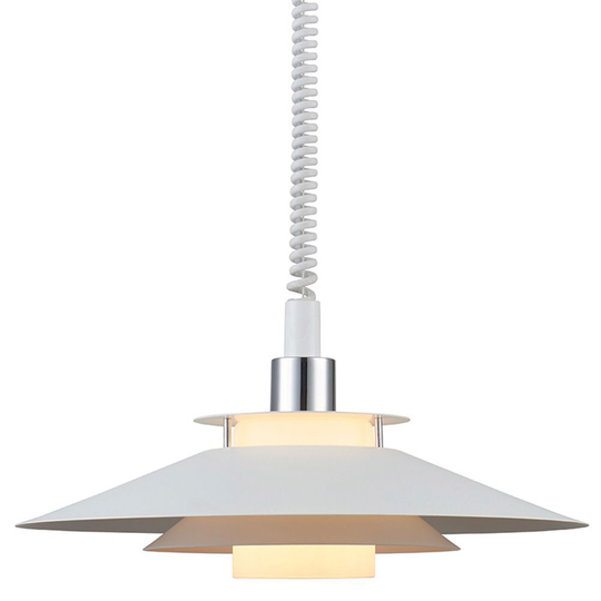 Rivoli ceiling light w. lift white (valkoinen)