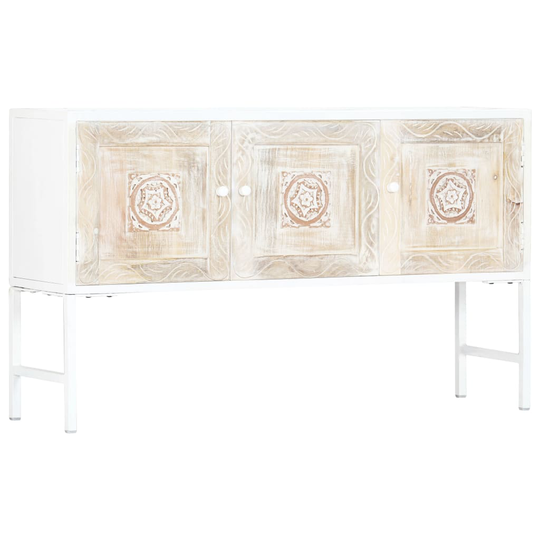 vidaXL Sivukaappi 120x30x70 cm kiinteä mangopuu