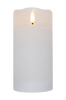 Pöytäkynttilä Flamme Rustic LED 15 cm Valkoinen