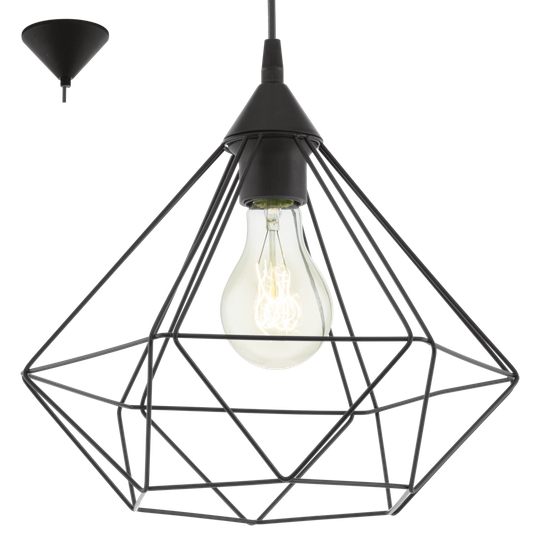 Tarbes ceiling lamp (musta)