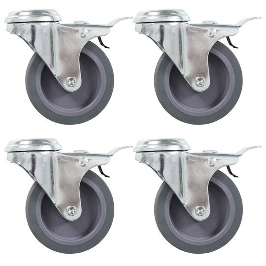 vidaXL Rullapyörät pultinrei´illä 32 kpl 75 mm