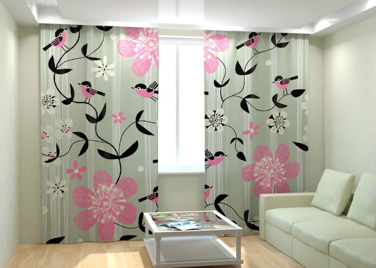 Kuvaverhot BIRDS 300x260 cm