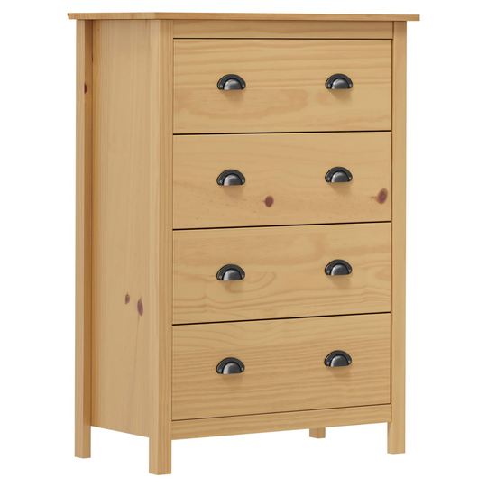 vidaXL Lipasto Hill Range 4 laatikkoa 79x40x110 cm täysi mänty