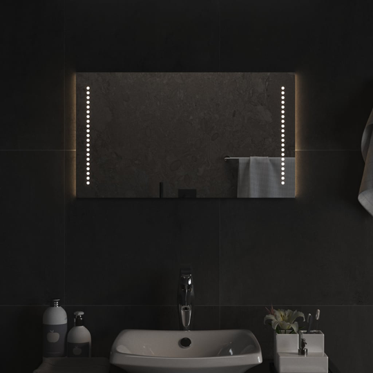 vidaXL Kylpyhuoneen LED-peili 70x40 cm