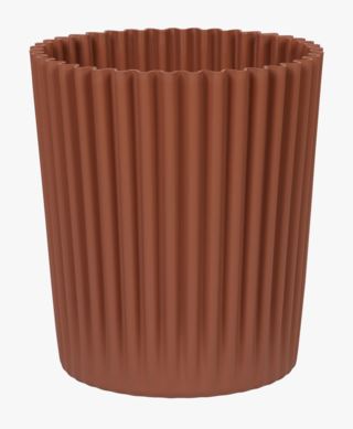 Vita kukkaruukku terrakotta
