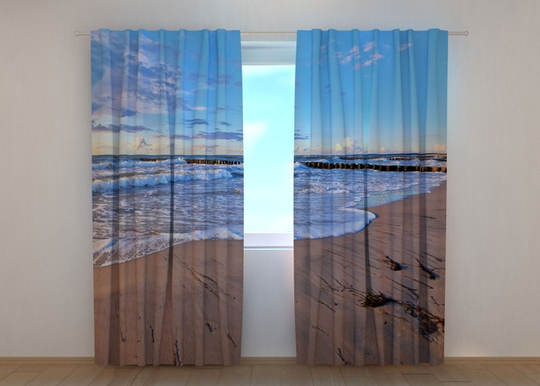 Pimennysverho Morning on the Beach 240x220 cm